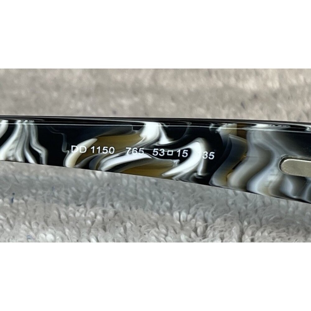 Dolce & Gabbana DD 1150 765 Black Marble Rectangular Eyeglasses Frames 53-15-135 - Picture 5 of 7